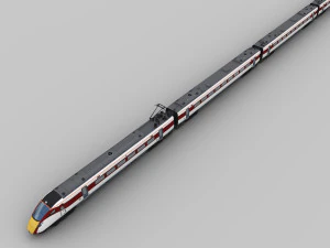 Trem Lowpoly 9 Modelo 3D