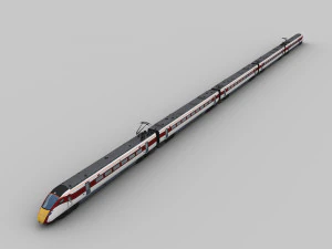 Trem Lowpoly 9 Modelo 3D