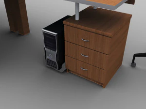 Office Stuff Lowpoly 3D Model