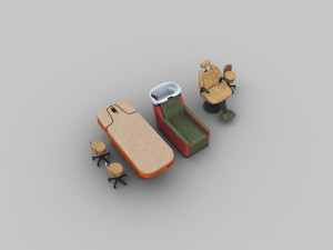 Spa Beauty Salon lowpoly 3D Model