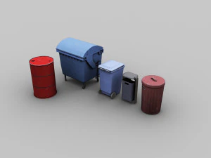 Wastbin Pack 3D Model