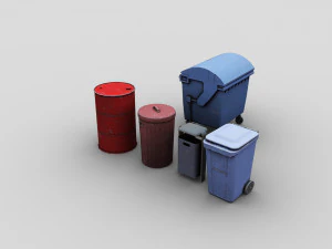 Wastbin Pack 3D Model