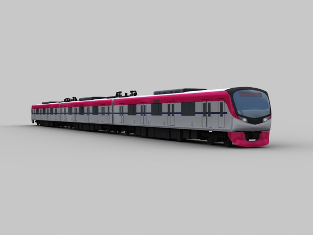 Lowpoly Train 10 Modello 3D .c4d .max .obj .3ds .fbx .stl .blend 