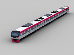Lowpoly Train 10 3D Model