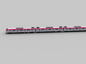Lowpoly Train 10 3D Model