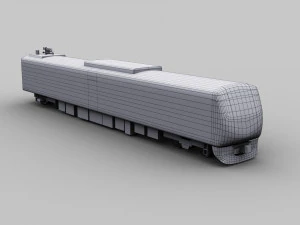 Lowpoly Train 10 3D Model