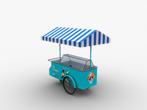 Ice Cream Cart Pack 3D Model