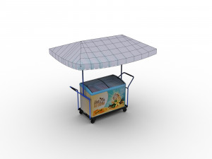Ice Cream Cart Pack 3D Model