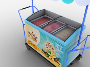 Ice Cream Cart Pack 3D Model