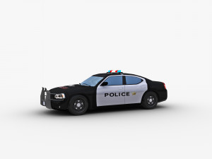 Police Car Lowpoly 3Dモデル
