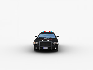 Police Car Lowpoly Modelo 3D
