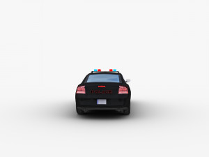 Police Car Lowpoly Modelo 3D