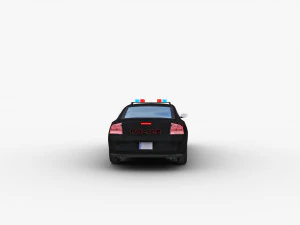 Police Car Lowpoly 3D Model