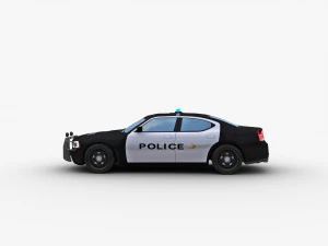 Police Car Lowpoly 3D Model