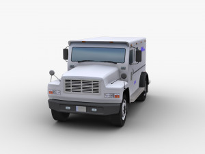 Bank Truck Lowpoly 3D Model