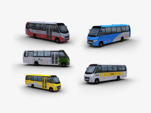 Mini bus First buses 3D Model $7 - .lwo - Free3D