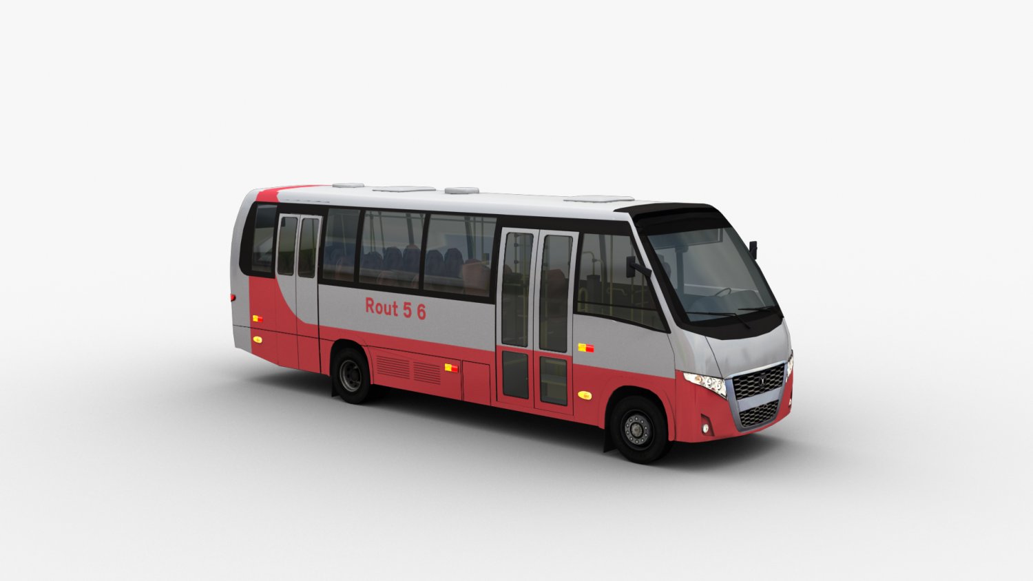 City bus with interior 7 3D Модель in Автобус 3DExport