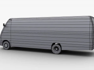 City bus with interior 7 3D Model