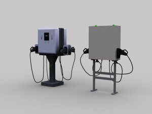 Electric Vehicle Chargers pack 2 3D Модель