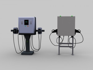 Electric Vehicle Chargers pack 2 3D Модель