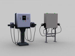 Electric Vehicle Chargers pack 2 3D Модель