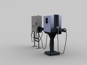 Electric Vehicle Chargers pack 2 3D Модель