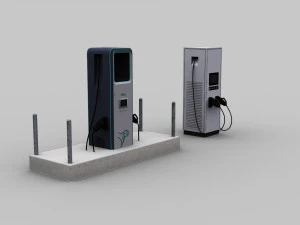 Electric Vehicle Chargers pack 3 3D Model