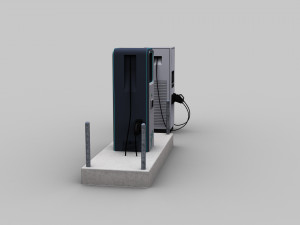 Electric Vehicle Chargers pack 3 3D Model