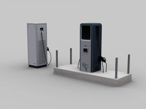Electric Vehicle Chargers pack 3 3D Model