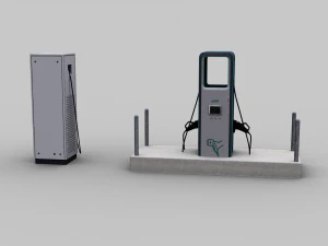 Electric Vehicle Chargers pack 3 3D Model