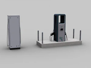 Electric Vehicle Chargers pack 3 3D Model