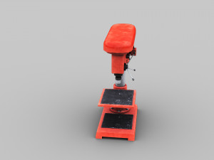 Bench drill lowpoly Modello 3D