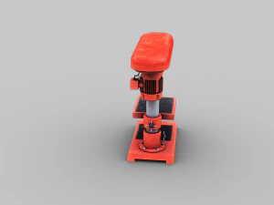 Bench drill lowpoly 3D Model