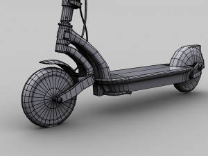 Electric Scooter Lowpoly Model 3D
