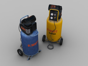 Air compressor Lowpoly 3Dモデル
