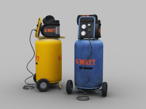 Air compressor Lowpoly 3Dモデル