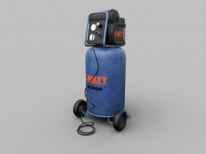 Air compressor Lowpoly 3Dモデル