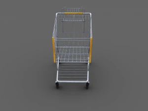 Carrello della spesa Lowpoly Modello 3D