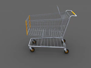 Carrello della spesa Lowpoly Modello 3D