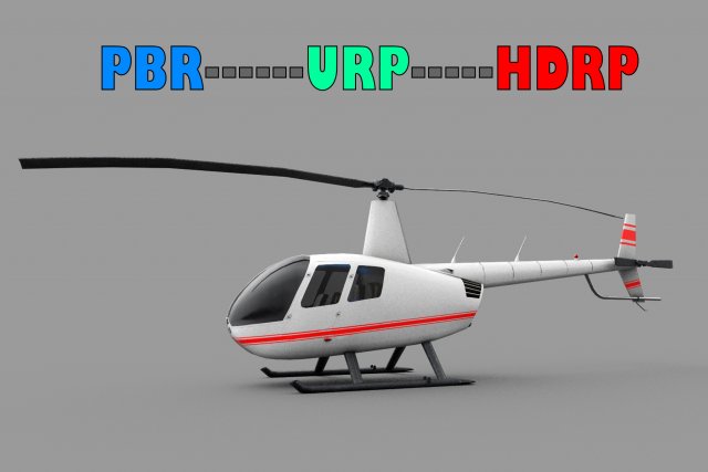 Robinson R44 Lowpoly 3D 모델 .c4d .max .obj .3ds .fbx .stl .blend 