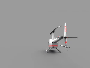 Robinson R44 Lowpoly 3D Model