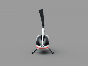 Robinson R44 Lowpoly 3D 모델