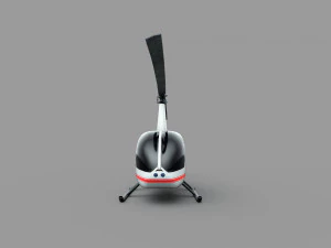 Robinson R44 Lowpoly 3D Model