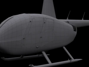 Robinson R44 Lowpoly 3D Model
