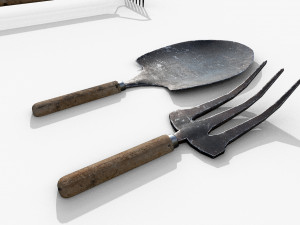 Garden Tools 3D मॉडल