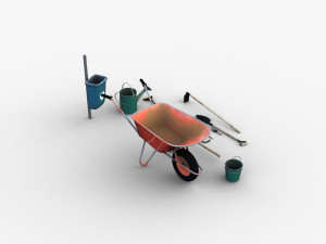 Garden Tools 3D मॉडल