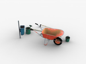Garden Tools 3D मॉडल