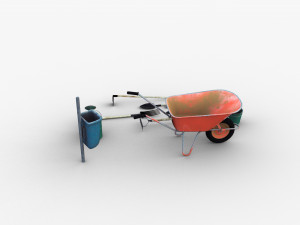 Garden Tools 3D मॉडल