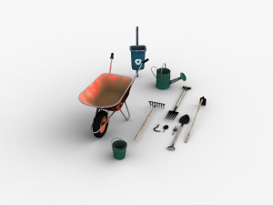 Garden Tools 3D मॉडल