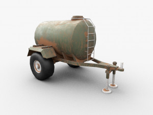 Water tank semi trailer 3D Modell